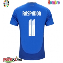 Camiseta Italia Giacomo Raspadori #11 Primera Equipación Eurocopa 2024 manga corta